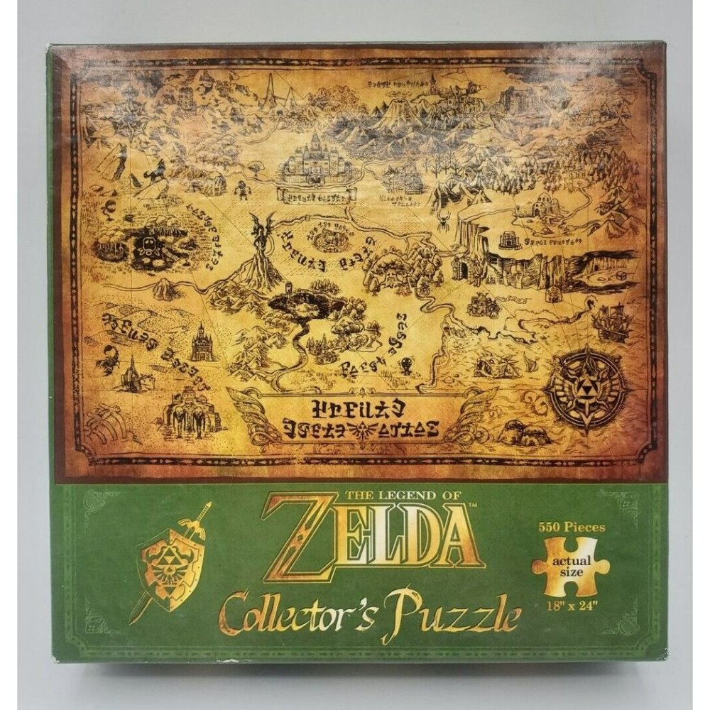 The Legend of Zelda Map Collector's Puzzle - Usaopoly 2014 Hyrule Nintendo